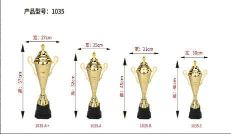OEM / ODM 2023 new Engraving Logo Crystal Trophy Crown Crystal Metal Award Trophy With Black Base