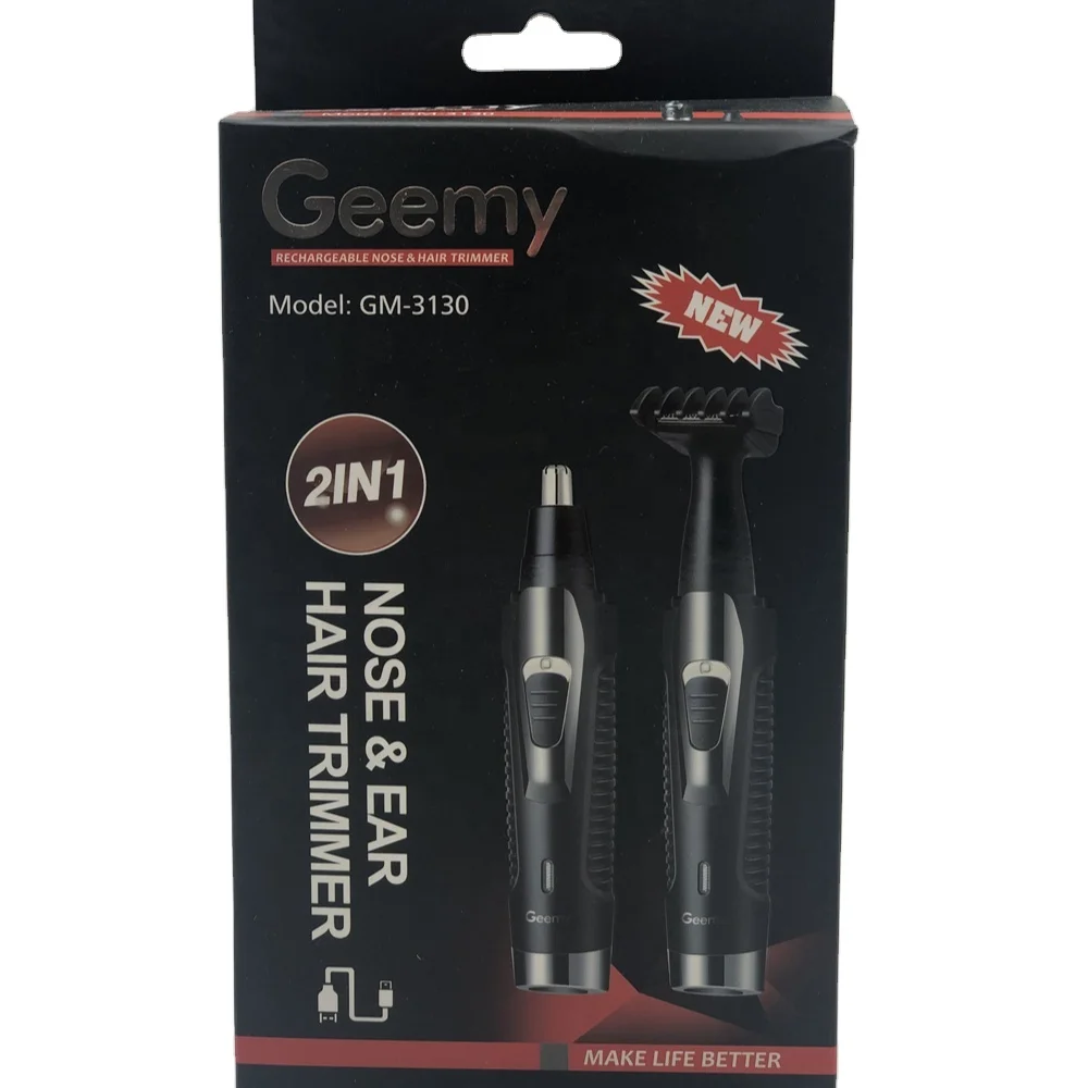 Оригинальный триммер для носа GEEMY GM3130 Профессиональный перезаряжаемый Триммер волос с японским дизайном