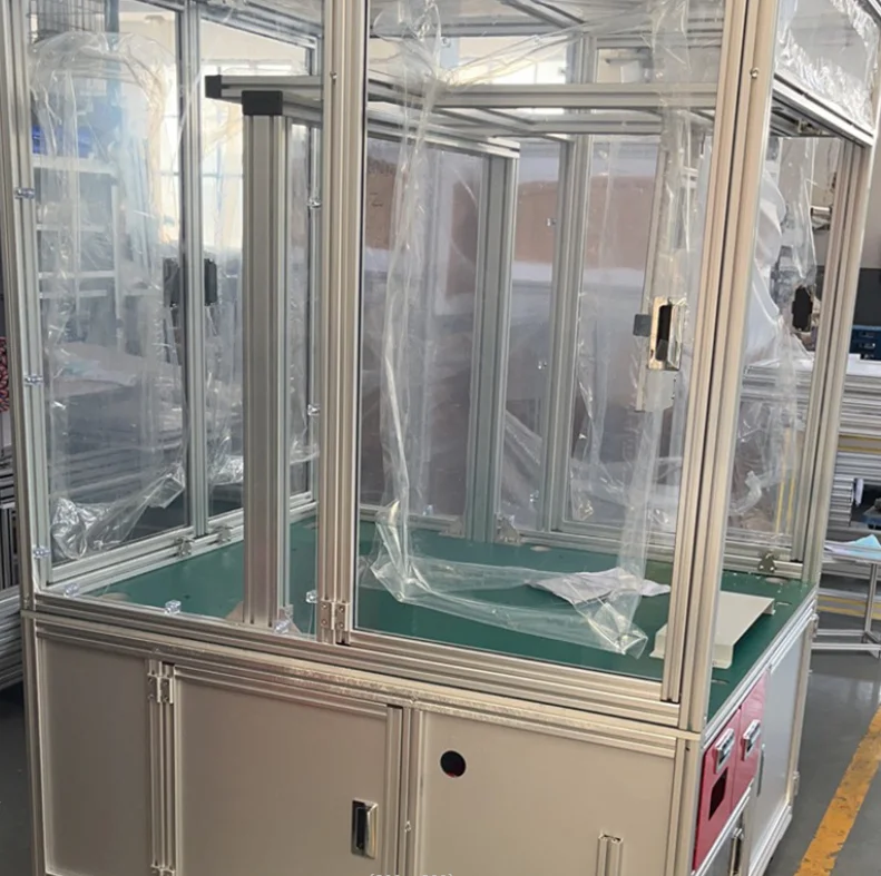 Aluminum profile equipment frame industrial pipeline equipment shelf enclosure guarding manufacturer