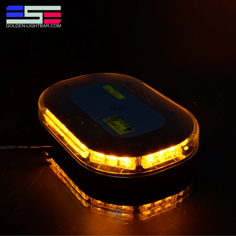 
Super Slim Amber 3W Magnet Mounted Mini Led Light Bar 