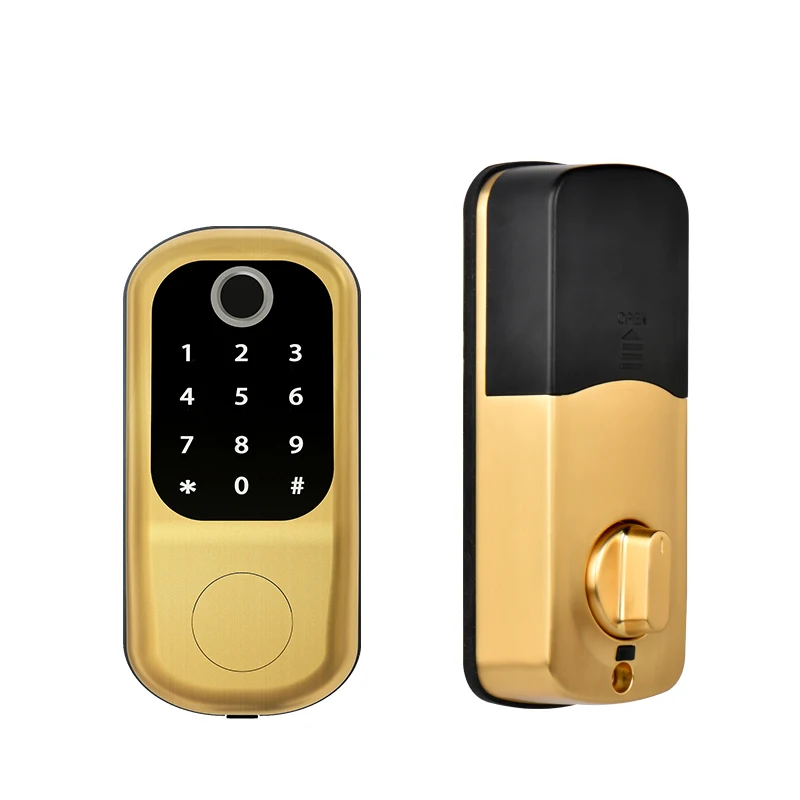 
Fingerprint door lock TTLOCK APP wifi key card door lock access control for home house 