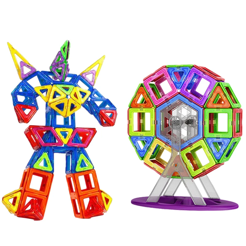 Brand New Plastic Learning And Development Building Cube Magnetic Toys Transparent Magnetic Block Set for Kids Games Toys
