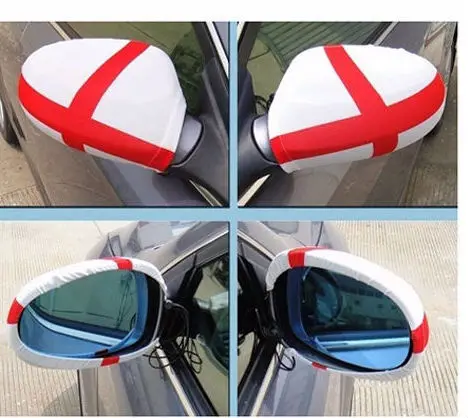 High quality custom soccer car mirror cover  Qatar  Denmark mirror flag Danish flag mirror covers