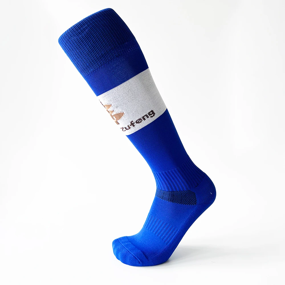Happyzufeng 2023 New Football  Non-slip Long Tube Over the Knee Striped Soccer Socks Compression Stockings Outdoor Sports Gym
