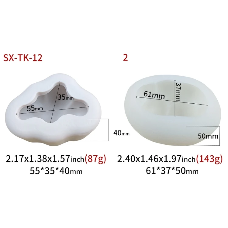 Wholesale unusual three-dimensional cloud shape cake decoration tools diy silicone molds