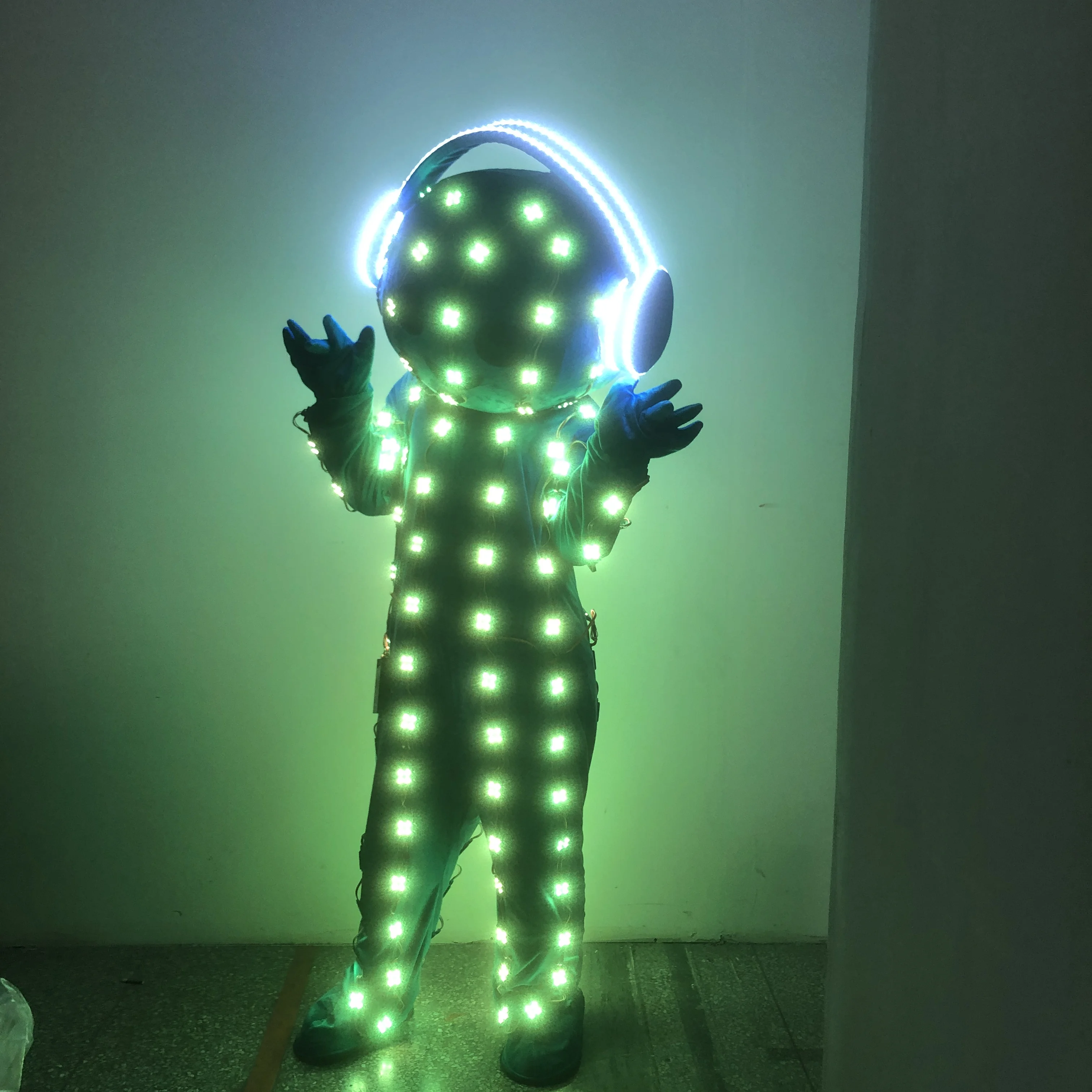 Night Club Party Performance Wear Music Baby LED Dance Costume