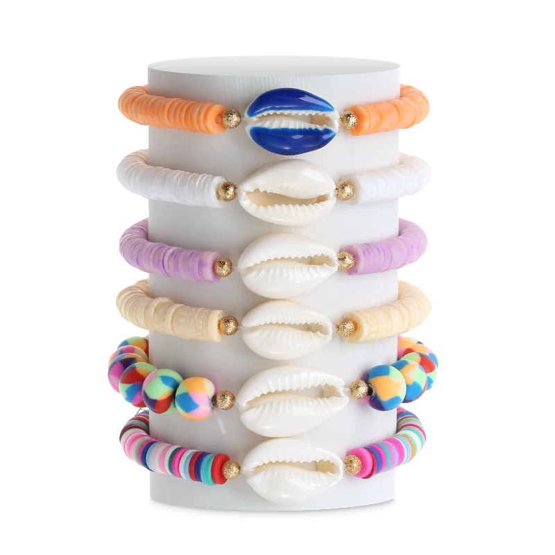 
handmade environmental polymer clay beads, heishi beads polymer clay disc spacer beads 