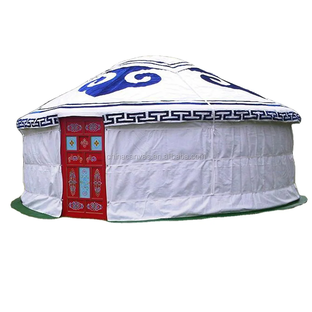 unique Mongolian yurt tent ger used in resort and holiday village