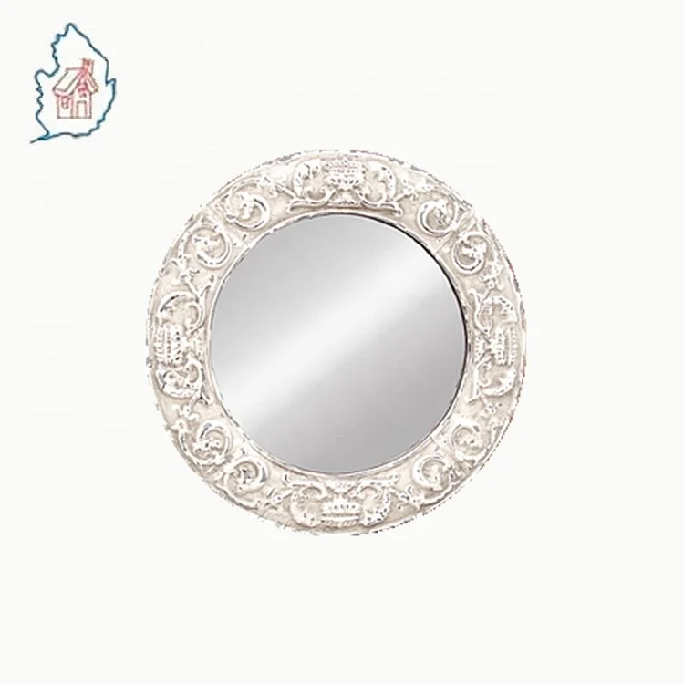 antique decorative oval wooden mirror frame for home decor