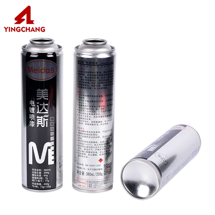 2023 Manufacturer factory pepper tin aerosol can graffiti empty spray paint can tinplate metal can