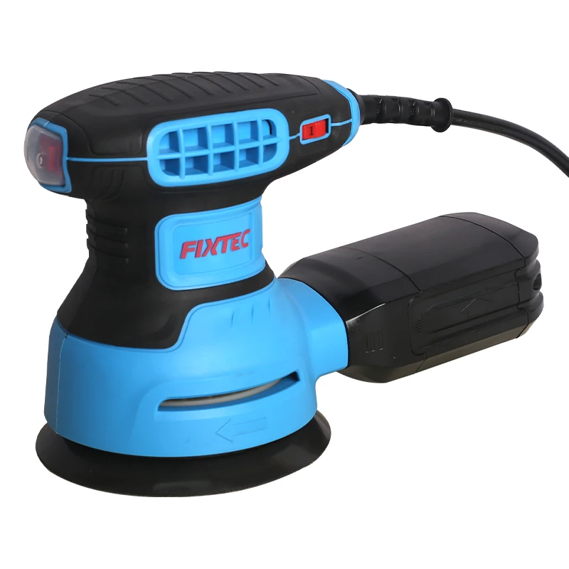 FIXTEC Powerful 5 Inch 350W Handheld Electric Random Orbital Sander Wood Sander With Sanding Paper Powertools