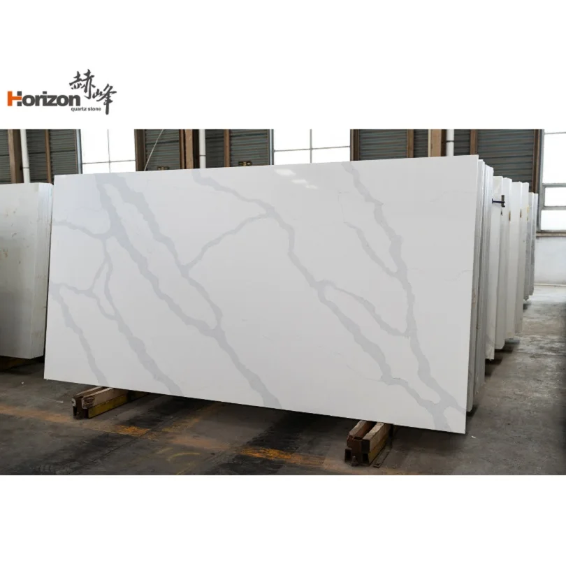 Horizon  artificial decorative stone artificial quartz stone crystal floor 60x60 jumbo slab quartz