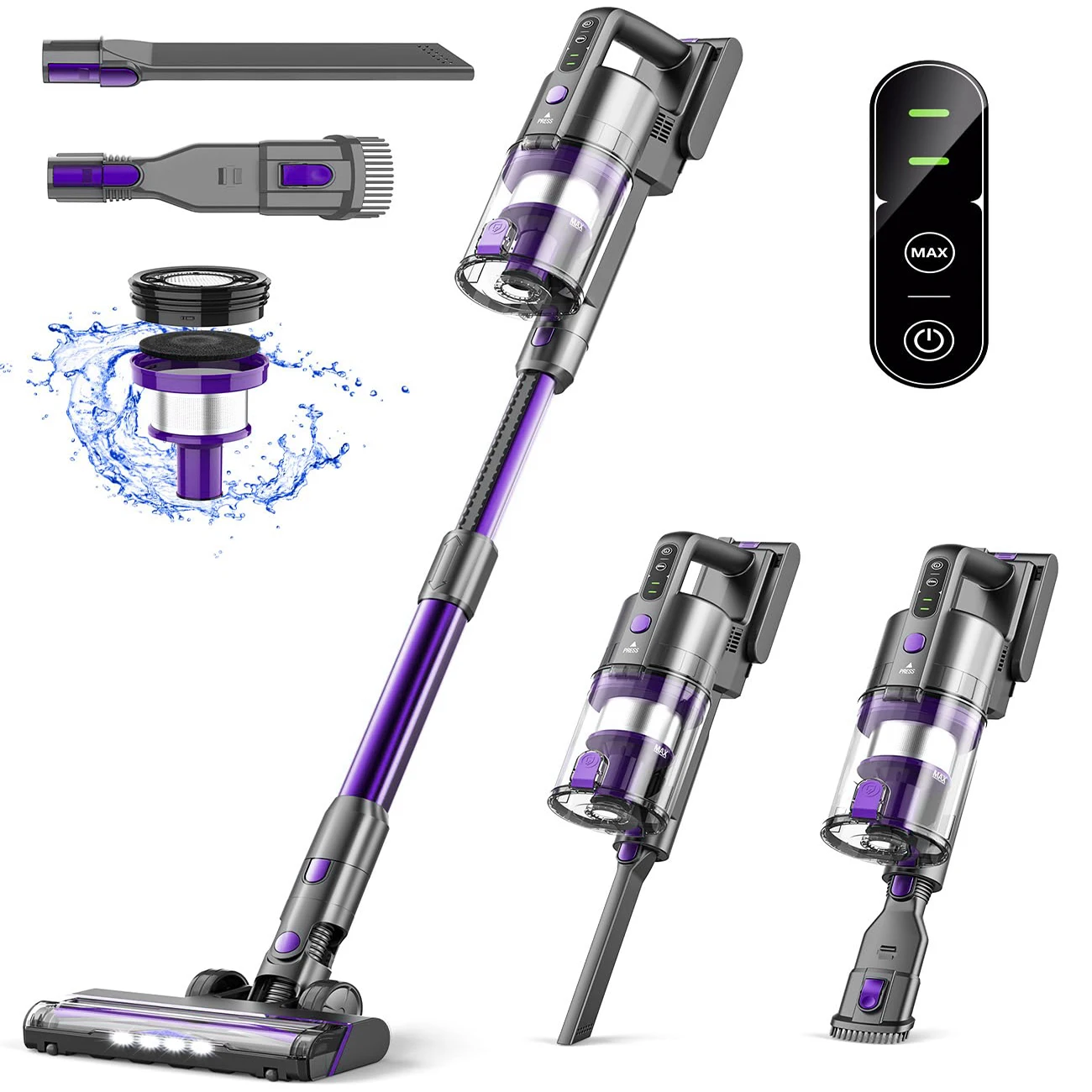 ONSON Cordless Stick Vacuum Cleaner 2 in 1 Wireless Handheld Portable Aspiradora Vaccum