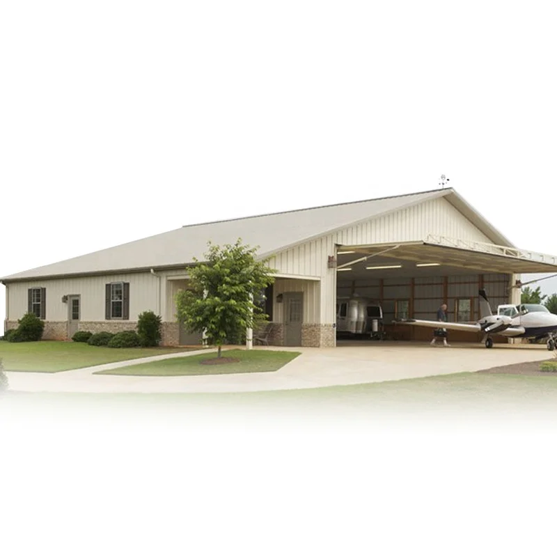 Light Prefabricated Modular Steel Structure Hangar from Qingdao China