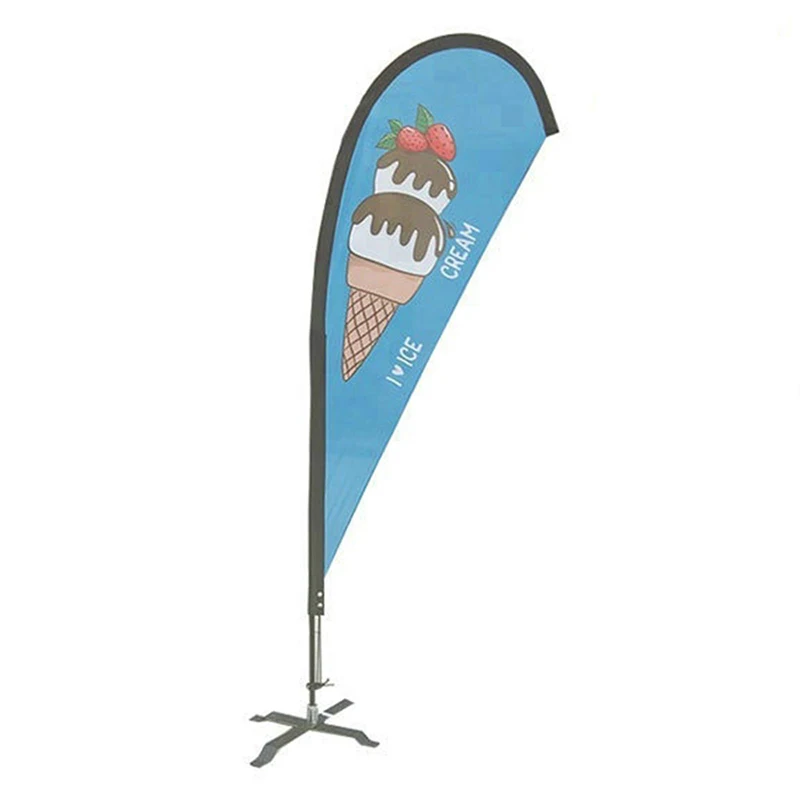 Advertising Exhibition Outdoor Event Feather Flag Teardrop Banner Flying Beach Flag Banner