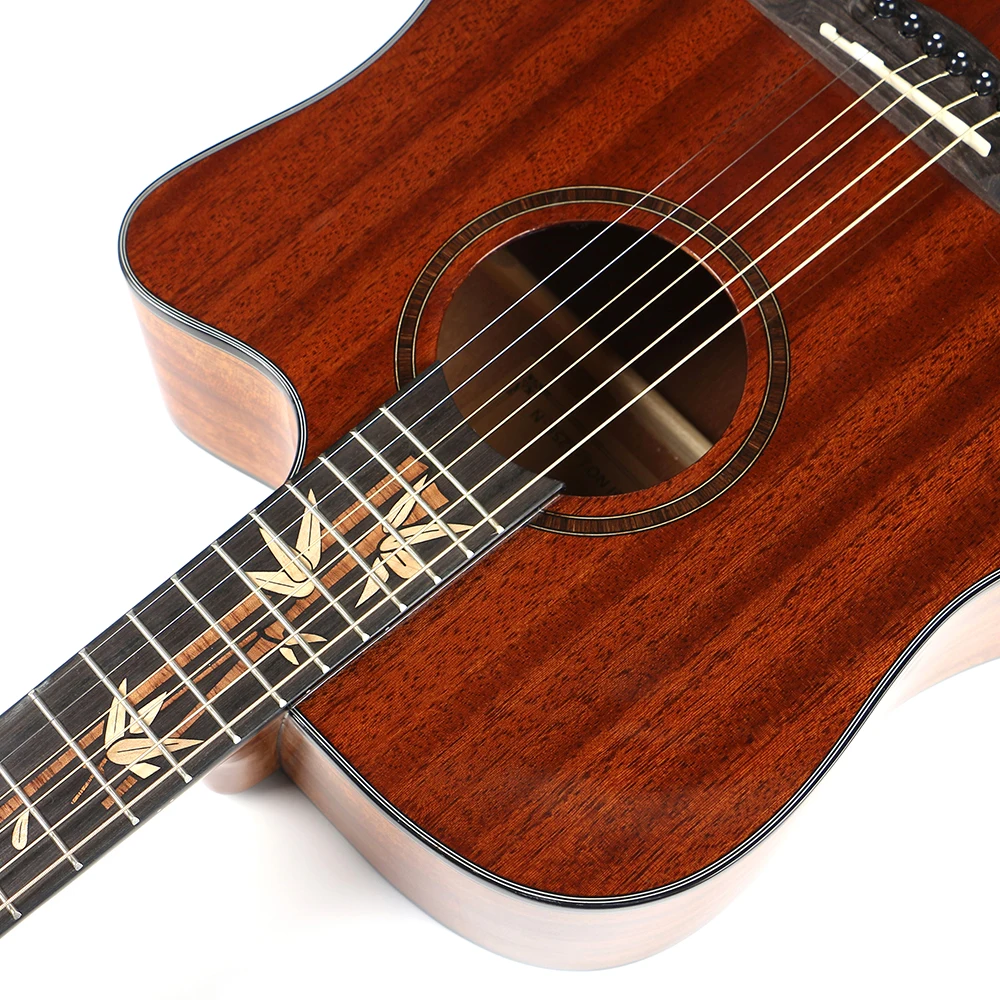 Cheapest electric handmade factory wholesale acoustic guitar made in China