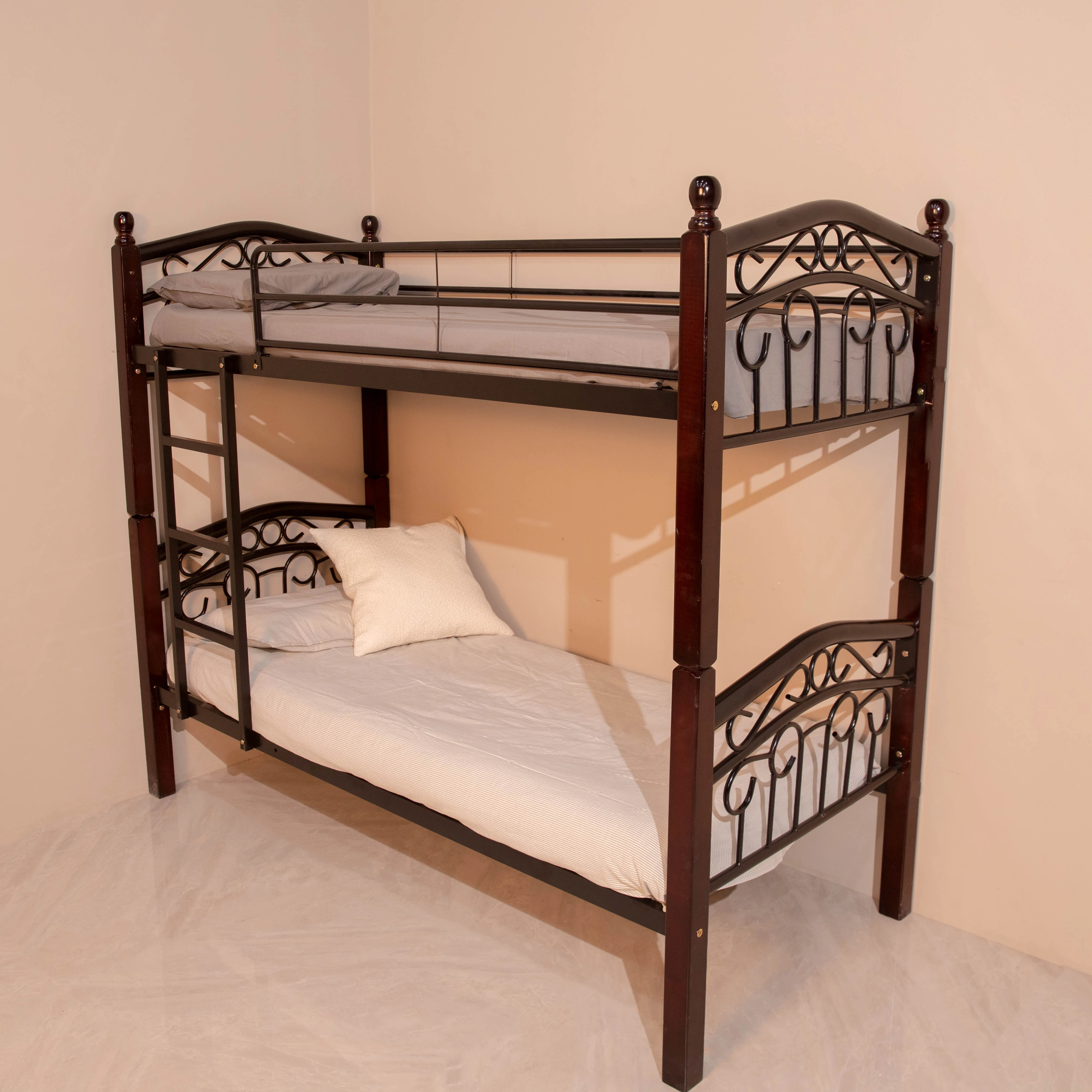 
Simple Retro Style Wooden Bunk Beds Adult Cheap For Kids Sale Metal Wood Bed 