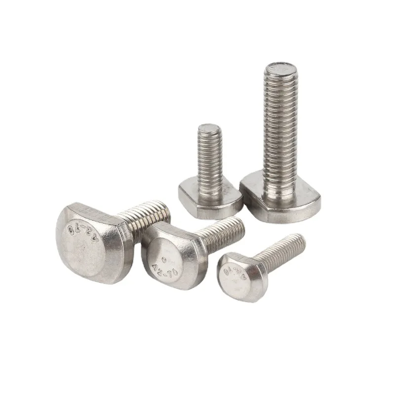 Stainless Steel Aluminum Din186 Din261 T Slot Bolt M6 m8 Hammer Bolt Galvanized T Head Bolt T-Bolt