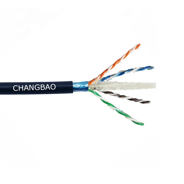 Тест-тест Changbao 23AWG 4 пары Cat 6 Водонепроницаемый прямой погрешности Lan сеть Ethernet UTP желеобразный заполненный уличный кабель Cat6