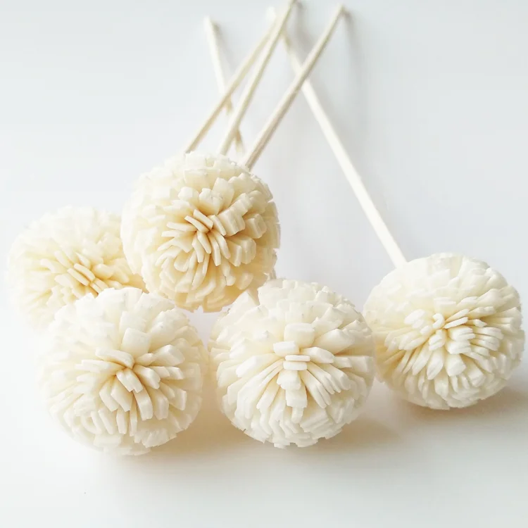 Natural White Diffuser Flower Sola Wood Flower for Home Decoration and Perfume Oil Diffuser