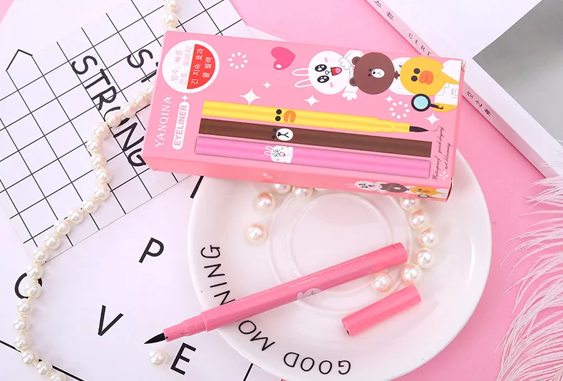 Best Sellers Cartoon Eyeliner Lasting waterproof sweatproof Anti halo dyeing Eyeliner Waterproof Liquid Eyeliner