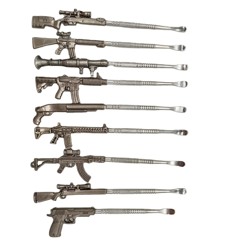 Newest Gun Shape Stainless Steel Dabber Tool