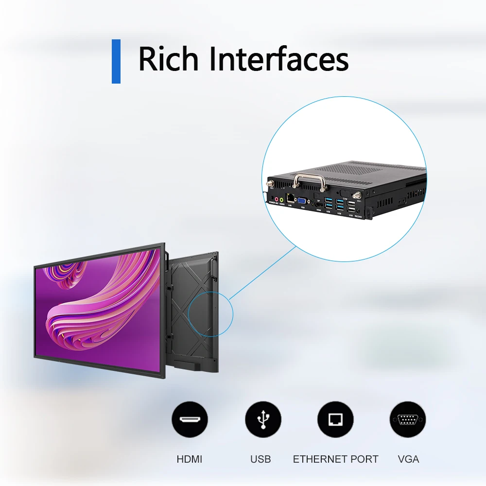 100 inch Smart Touch IPS Panel Screen All In One Interactive Board Led smart touch Screen for Conference