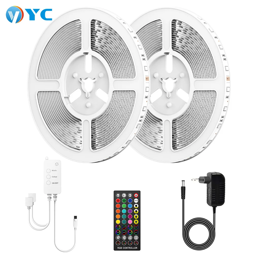5 10 15 Metes Гибкая умная Wifi синяя-зуб пульт дистанционного управления RGB Светодиодные полосы комплект водонепроницаемый 12V Smd 5050 Luces