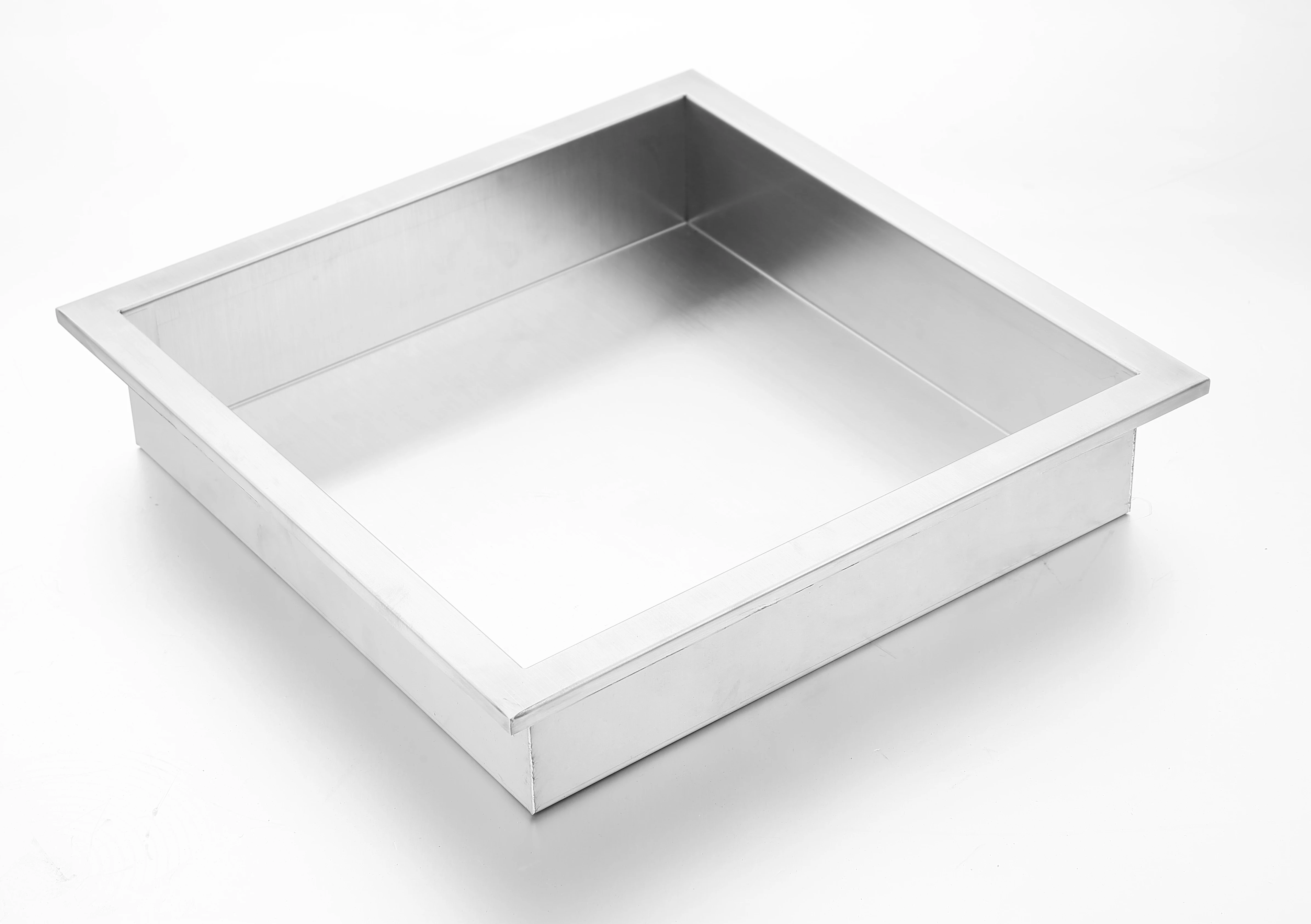 Bathroom Recessed Shower Niche Single or Double Shelf Brushed Silver and Black