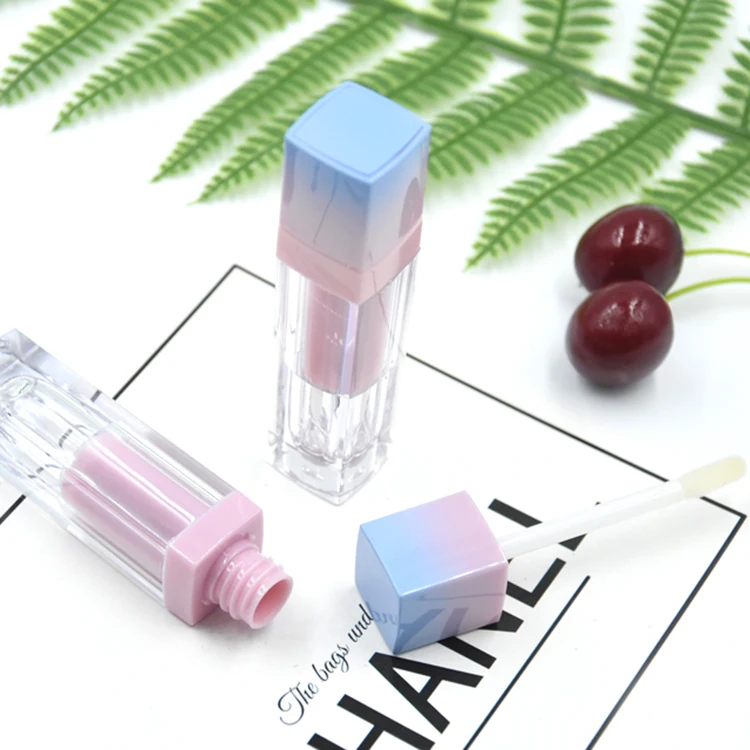 In Stock 5ml Empty Pink Blue Lip Gloss Tubes Cosmetics Packaging Liquid Lipstick Containers Bottles
