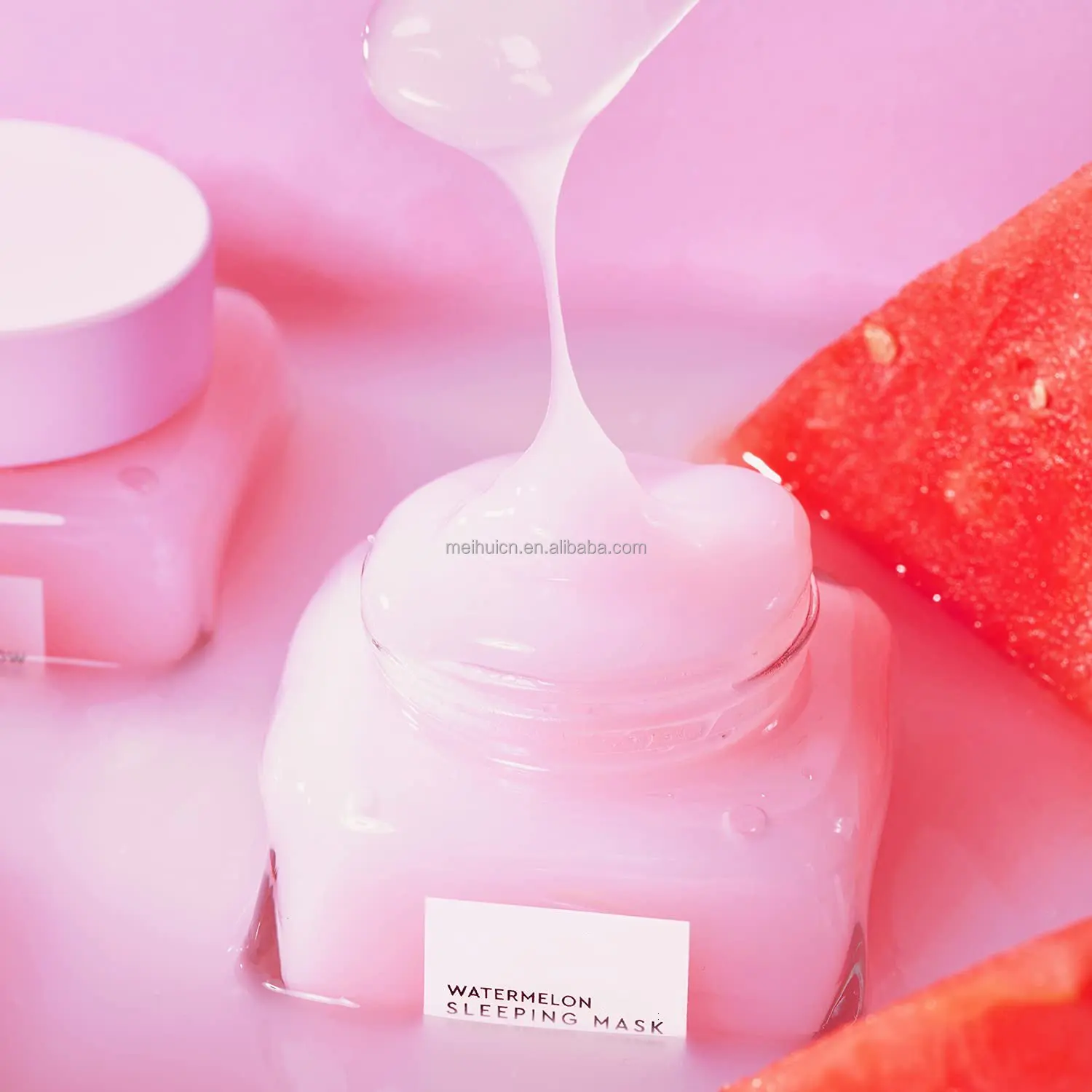 Private Label Vegan Moisturizing Overnight Jelly Face Mask Hyaluronic Acid Pore Minimizer Firming Watermelon Sleeping Mask