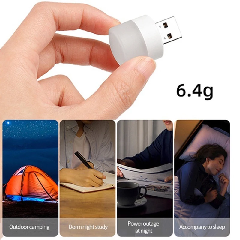 Compact Nightlight Cheap Energy-Saving Bulb Saves Power 1W Custom Logo Small Mini USB Night Light Portable USB LED Lamp