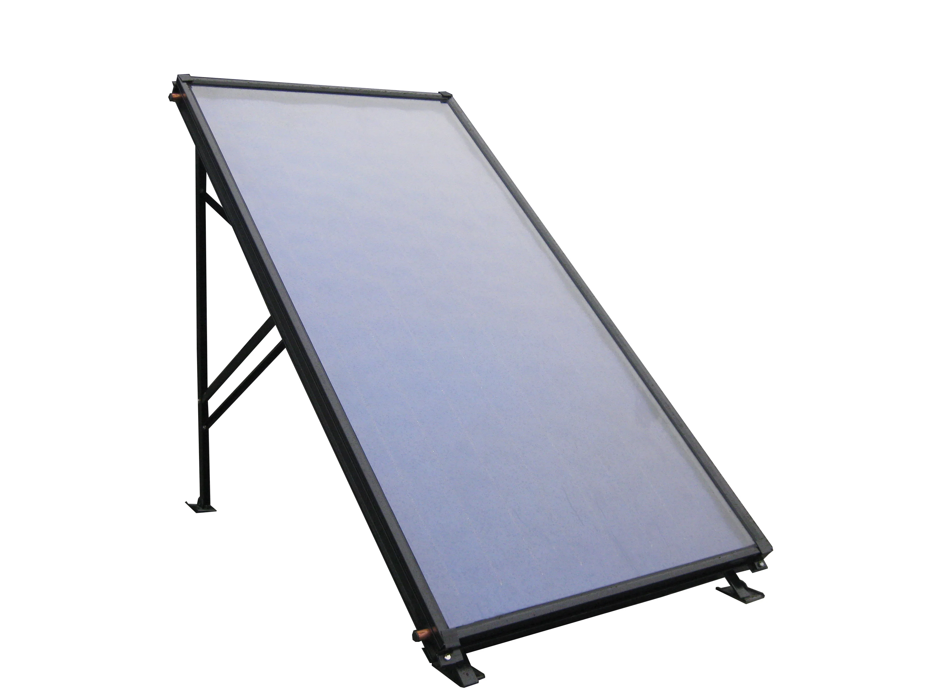 2024 Low Price High Efficiency Blue Titanium Flat Plate Solar Thermal Panel on Roof Solar Geyser