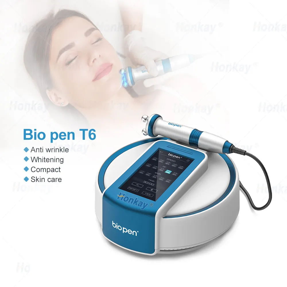 2023 new hot product bio pen RF EMS micro-current rotary massage in one radio frequency machine for skin lifting biopen t6