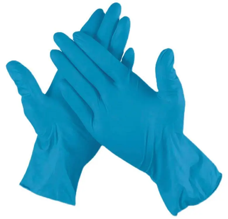 
Powder Free Nitrile Disposable Gloves Blue Factory Hot Examination Gloves 