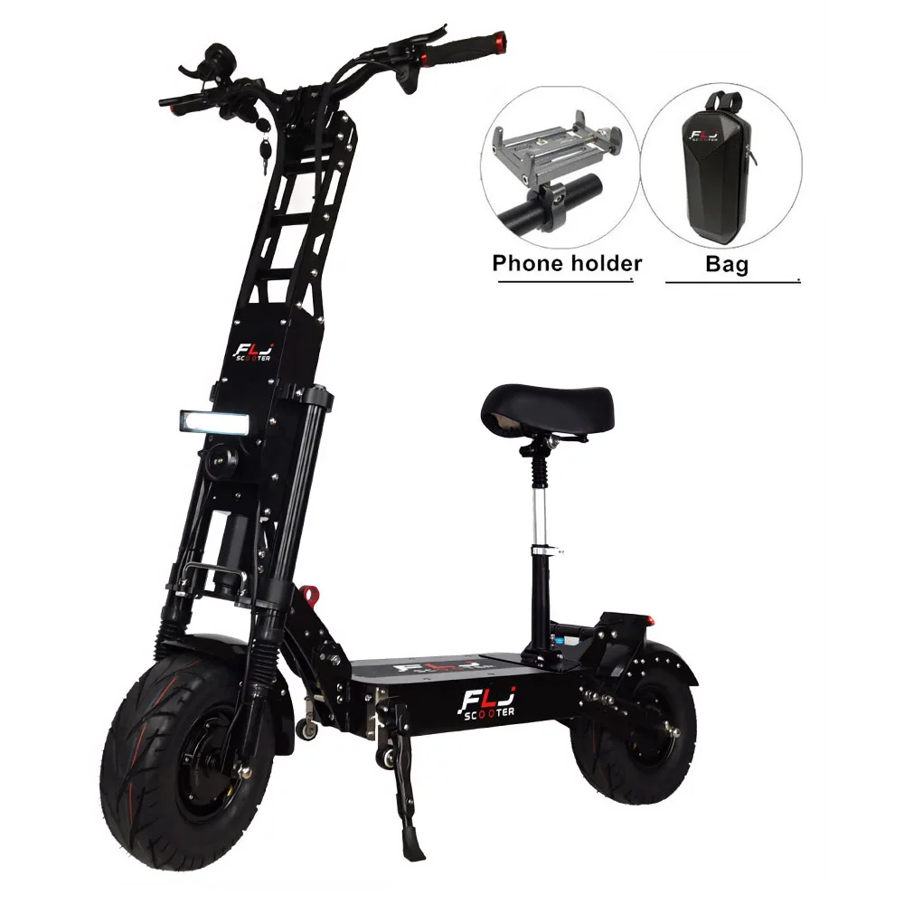 EU stock K6 FLJ scooter electric with 80-250km range 6000W fat tire 13inch 80Ah battery electric scooter free shipping
