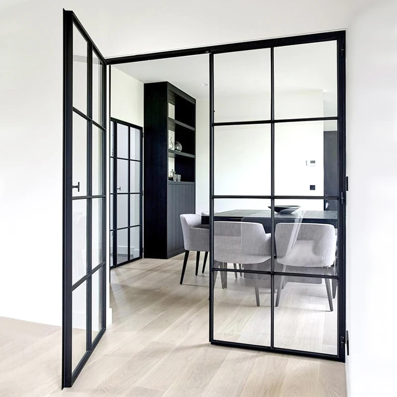 Hot Rolled Solid Steel Glass System 37 Series Custom OEM ODM Door and Window