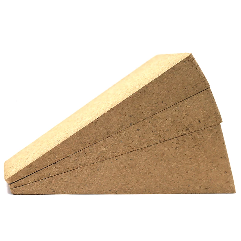 Haytens 3pcs/set Cork Wedge-Shaped Blocks - Ideal for Leg Stretching and Diagonal Pedals