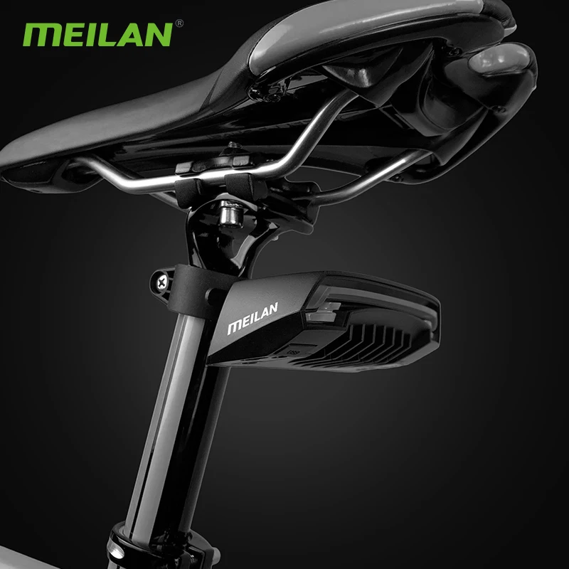 Meilan X5 Smart bicycle brake stop lamp wireless Smart Safety bicycle cornering lamp bike turn signal light