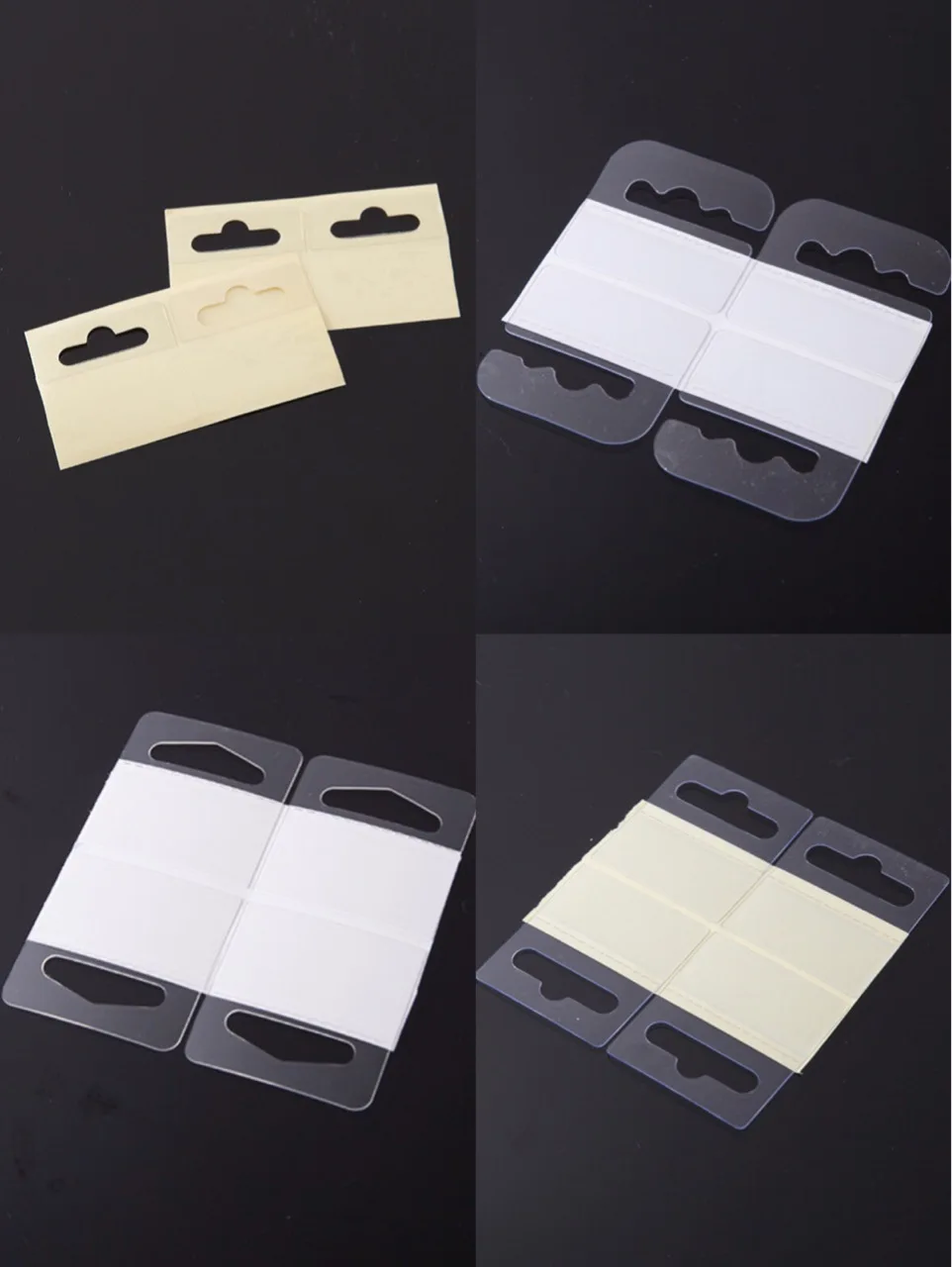 Прозрачные липкие Висячие вкладыши с крючком в европейском стиле размером 60x45 мм прочным клеем