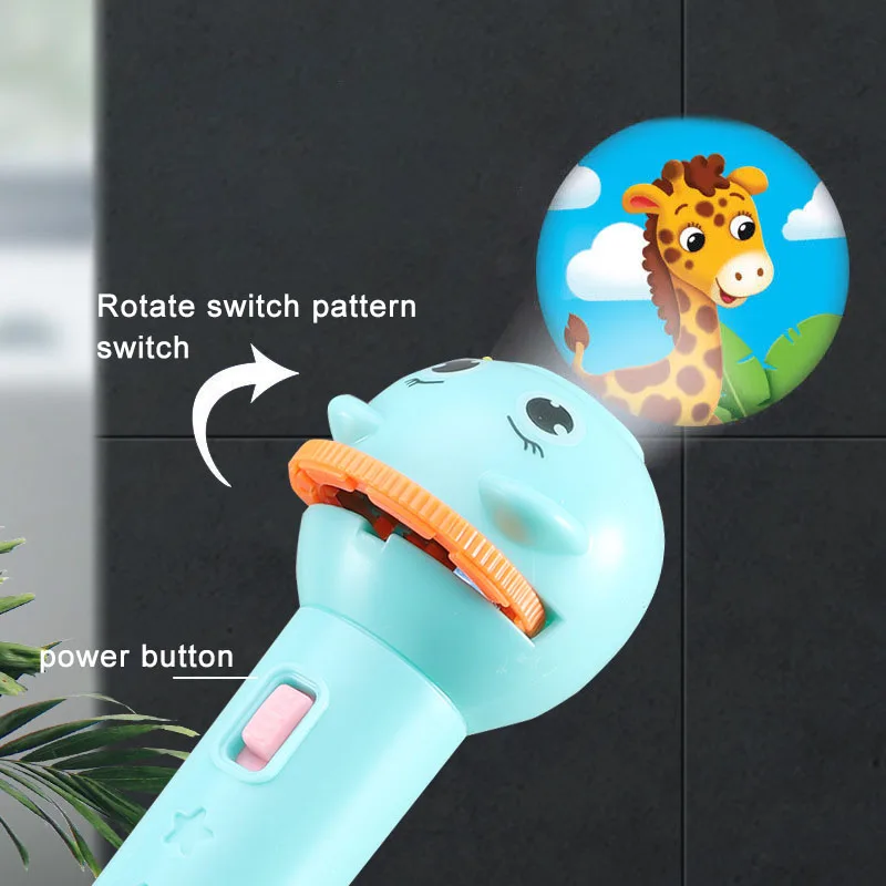 Baby Sleeping Book Flashlight Projector Torch Lamp Toy Early Education Toy for Kid Holiday Birthday Xmas Gift Light Up Toy