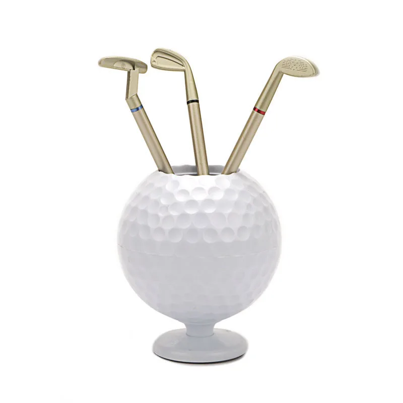 Novelty Mini Golf Ball Pen Pencil Holder For Dedicated Golfer