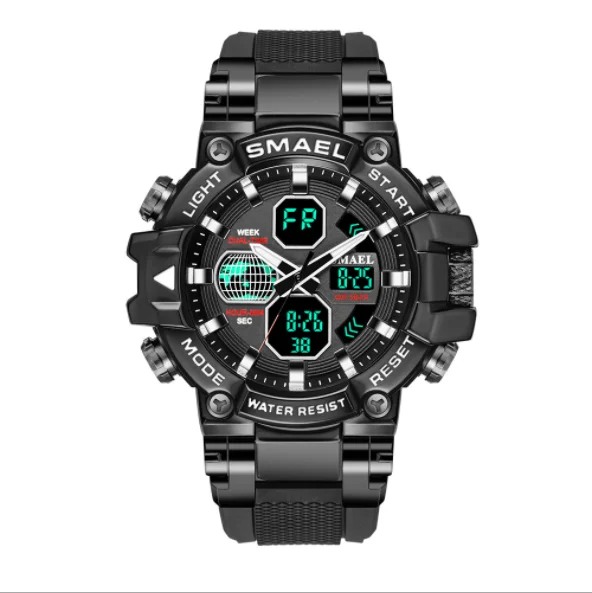 smael 8027 electronic watch great waterproof gift for young people multifunctional and casual watch