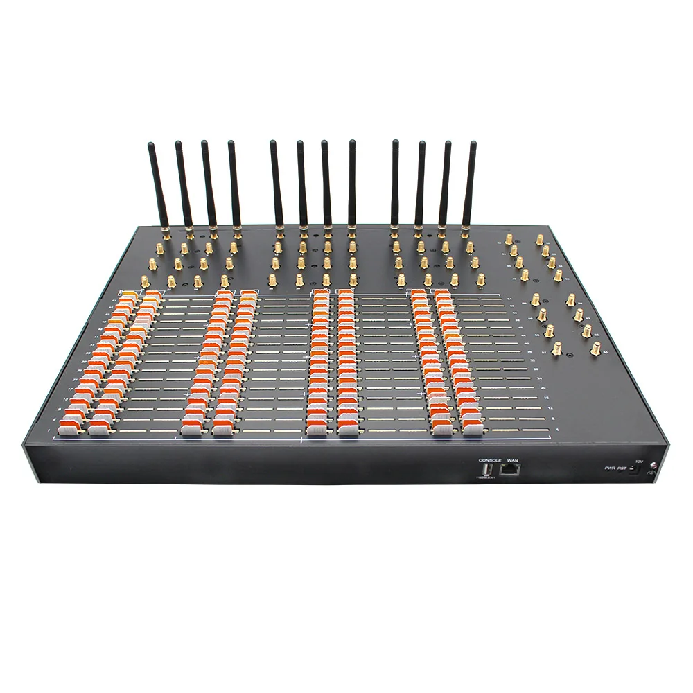 WCDMA 3G 64 Ports 256 Sim Slots SMPP HTTP Sms Gateway Send  Receive Verify Short Code Machine