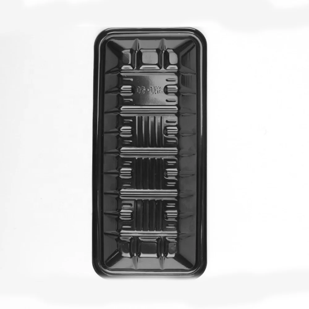 
Plastic for black RPET/PET disposable pork fresh biodegradable custom size vegetable tray 
