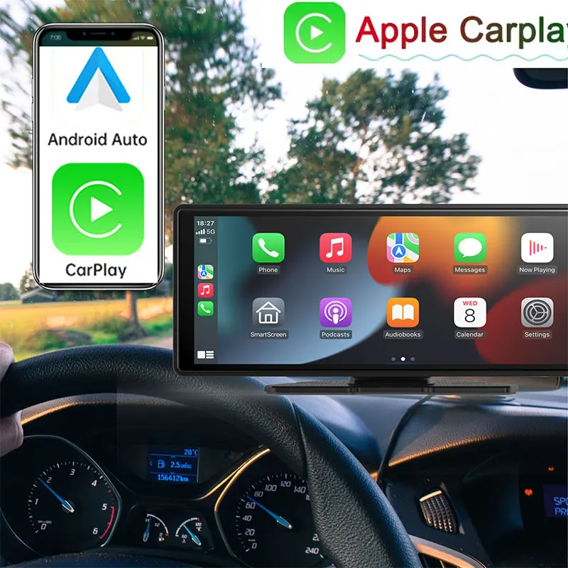 10.26-inch car black box for iPhone wireless Carplay Android auto OEM mirror connection reverse image car touch screen