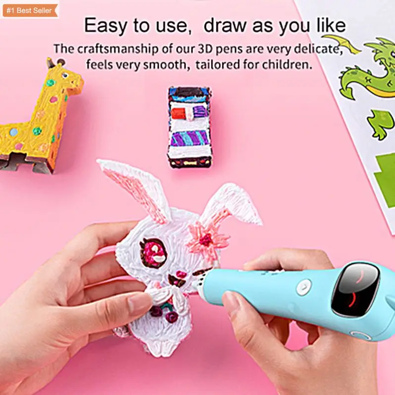 2022 Hot Sale Wireless Smart  For Kids 3D Drawing Pen 2 As Gift Educational Toy Pen 3D Stift 3D Printing Pen