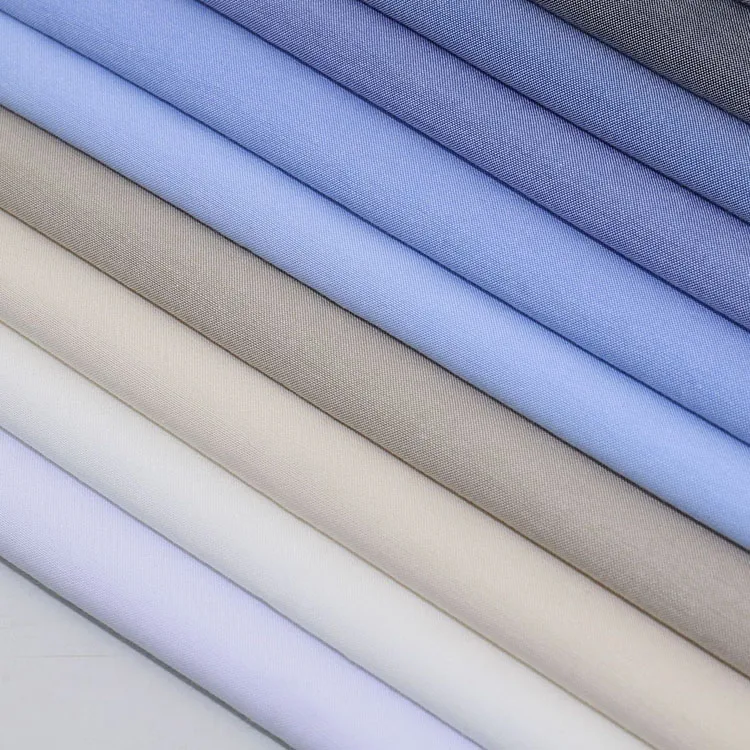 Shaoxing Factory Direct Supply Shirting Textile Woven Cotton Polyester Fabric Oxford  Shirt Fabrics