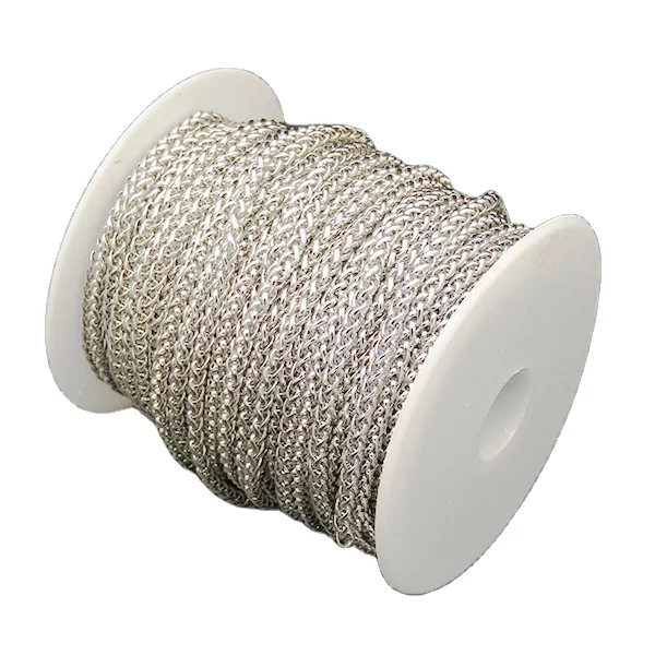 Цепочка из нержавеющей стали 304 ожерелье метры стальная цепь ювелирные