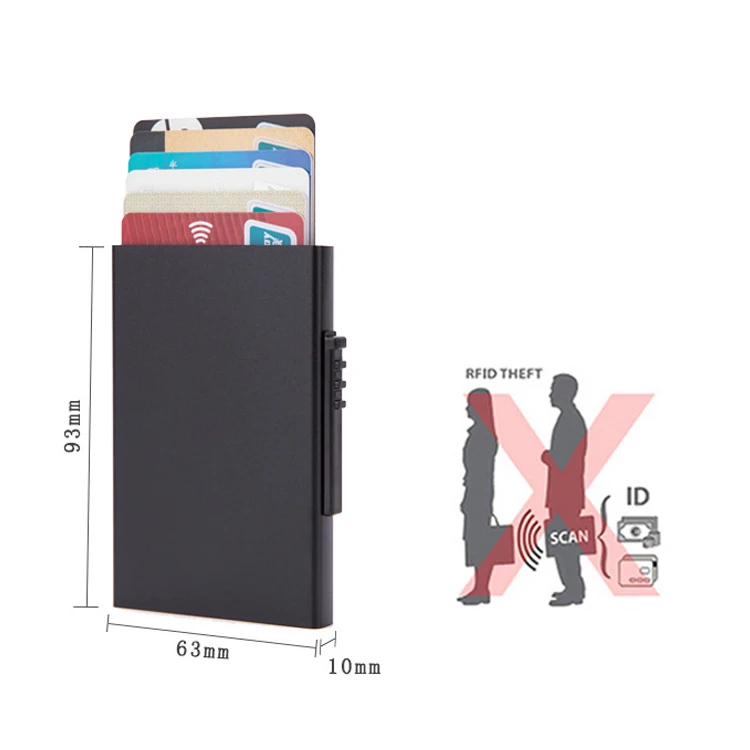
aluminum RFID card holder, metal card holder as a great business gift 